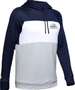 Under Armour Women's Fleece Blocked Hoody, Navy/White/Grey